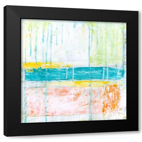 Distant Colors I Black Modern Wood Framed Art Print by Vess, June Erica
