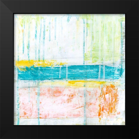 Distant Colors I Black Modern Wood Framed Art Print by Vess, June Erica