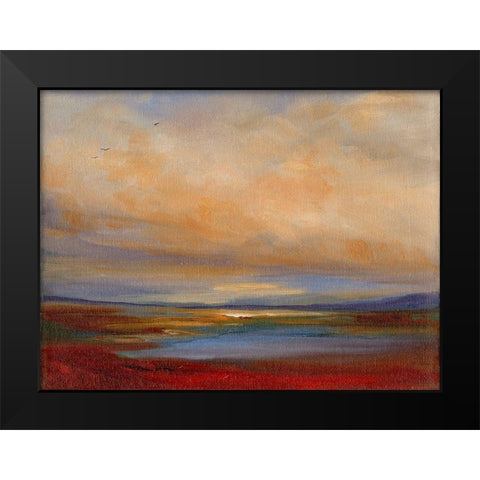 Southern Light Black Modern Wood Framed Art Print by Finch, Sheila