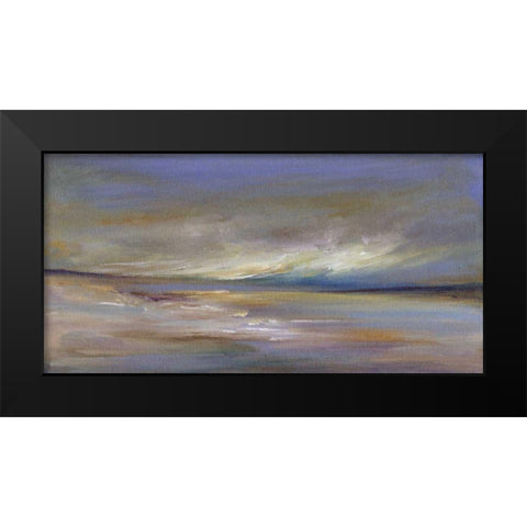 Sea Breeze Black Modern Wood Framed Art Print by Finch, Sheila