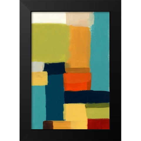 Metro Palette II Black Modern Wood Framed Art Print by Vess, June Erica