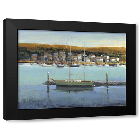 Harbor View II Black Modern Wood Framed Art Print with Double Matting by OToole, Tim