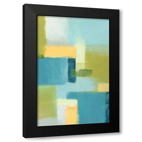 Spring Mist I Black Modern Wood Framed Art Print by Vess, June Erica