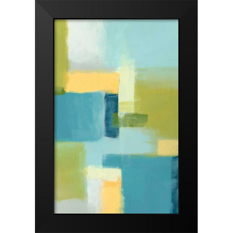 Spring Mist I Black Modern Wood Framed Art Print by Vess, June Erica