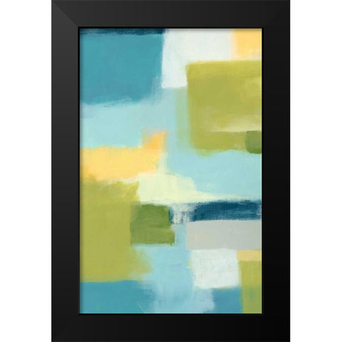 Spring Mist II Black Modern Wood Framed Art Print by Vess, June Erica
