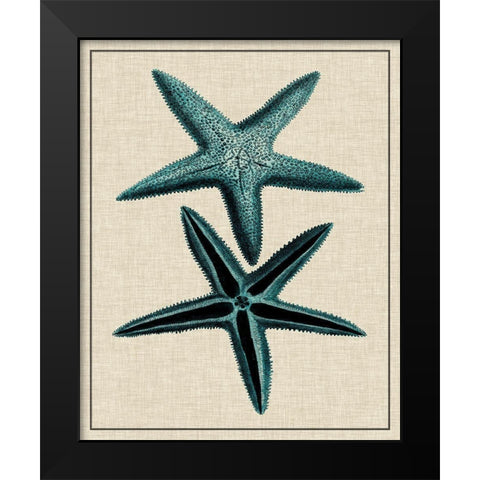 Coastal Starfish III Black Modern Wood Framed Art Print by Vision Studio