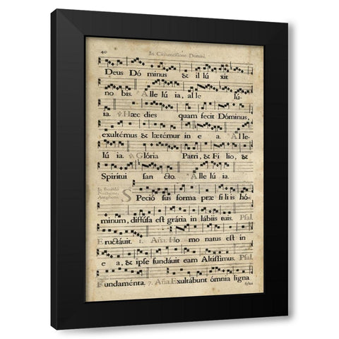 Vellum Songbook II Black Modern Wood Framed Art Print with Double Matting by Unknown