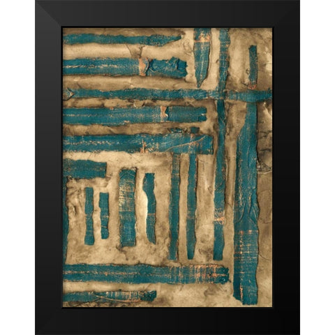 Maze I Black Modern Wood Framed Art Print by Goldberger, Jennifer