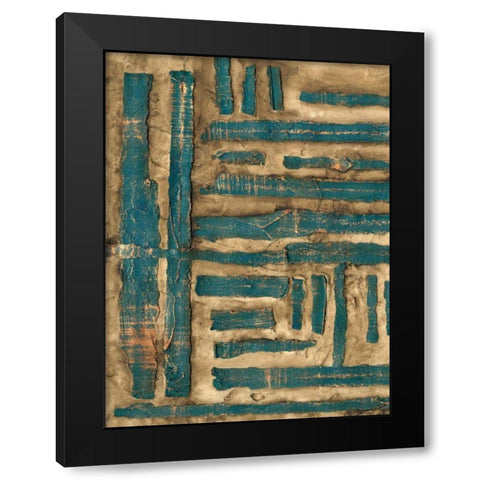 Maze II Black Modern Wood Framed Art Print by Goldberger, Jennifer