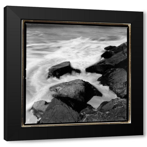 Incoming Tide I Black Modern Wood Framed Art Print by DeNardo, Laura