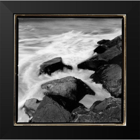 Incoming Tide I Black Modern Wood Framed Art Print by DeNardo, Laura
