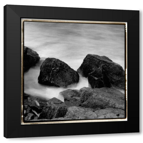 Incoming Tide II Black Modern Wood Framed Art Print with Double Matting by DeNardo, Laura