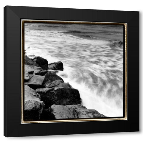 Incoming Tide III Black Modern Wood Framed Art Print with Double Matting by DeNardo, Laura