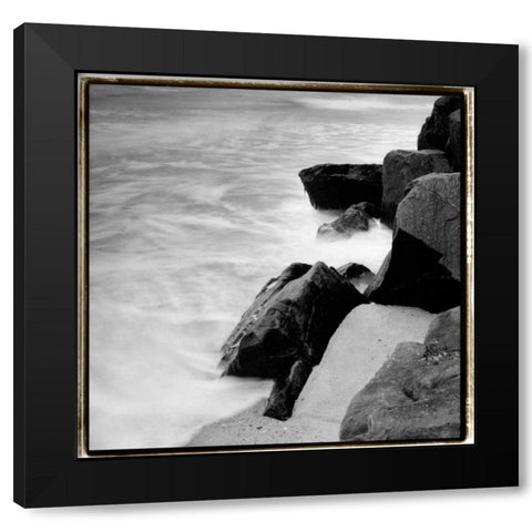 Incoming Tide IV Black Modern Wood Framed Art Print by DeNardo, Laura