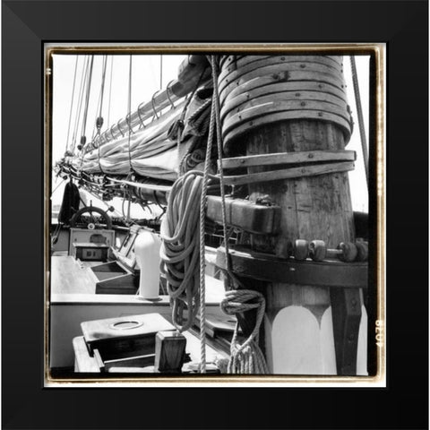 Ship Shape I Black Modern Wood Framed Art Print by DeNardo, Laura