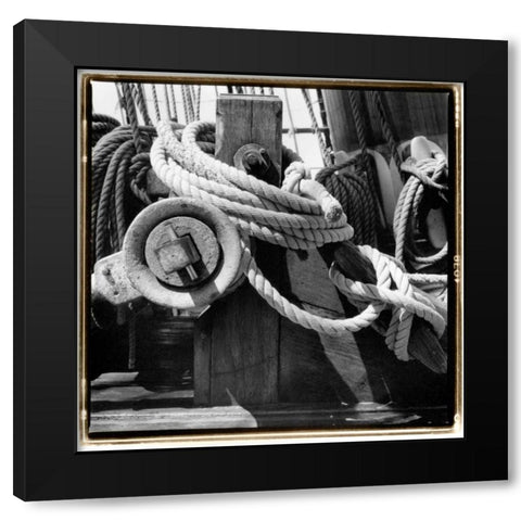 Ship Shape II Black Modern Wood Framed Art Print by DeNardo, Laura