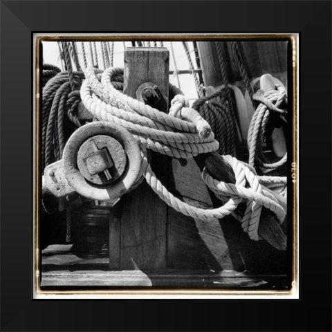 Ship Shape II Black Modern Wood Framed Art Print by DeNardo, Laura