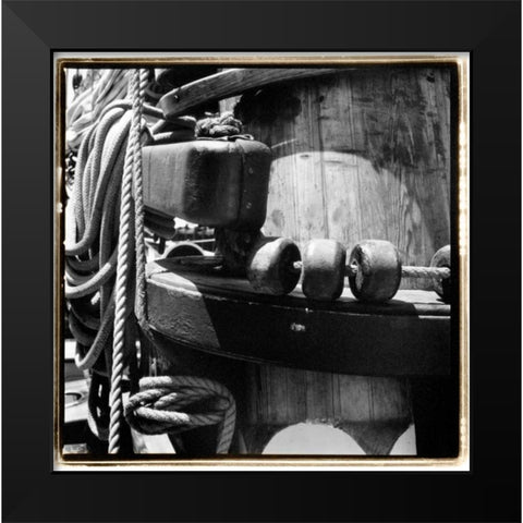 Ship Shape III Black Modern Wood Framed Art Print by DeNardo, Laura