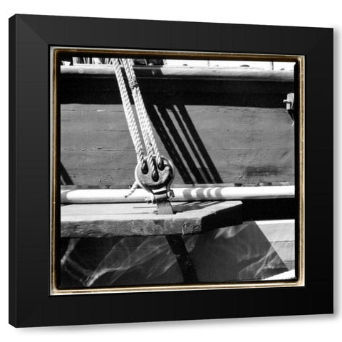 Ship Shape IV Black Modern Wood Framed Art Print by DeNardo, Laura