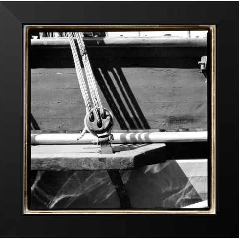 Ship Shape IV Black Modern Wood Framed Art Print by DeNardo, Laura