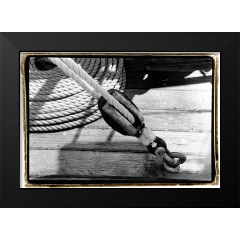 Ship Shape VI Black Modern Wood Framed Art Print by DeNardo, Laura