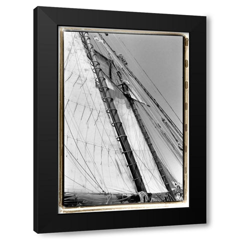 Set Sail I Black Modern Wood Framed Art Print with Double Matting by DeNardo, Laura
