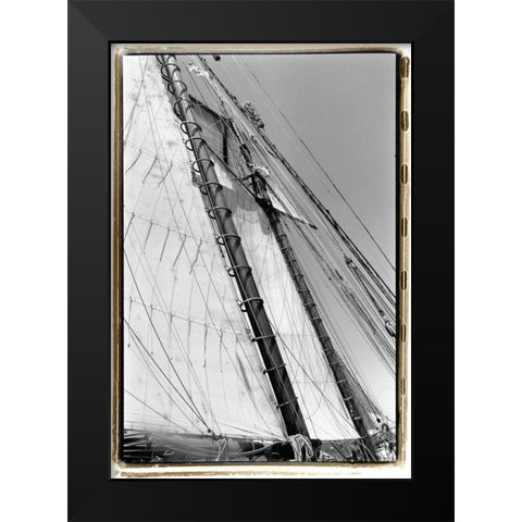 Set Sail I Black Modern Wood Framed Art Print by DeNardo, Laura