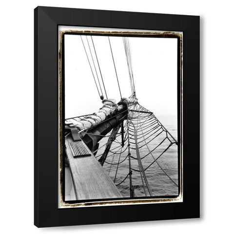 Set Sail IV Black Modern Wood Framed Art Print with Double Matting by DeNardo, Laura