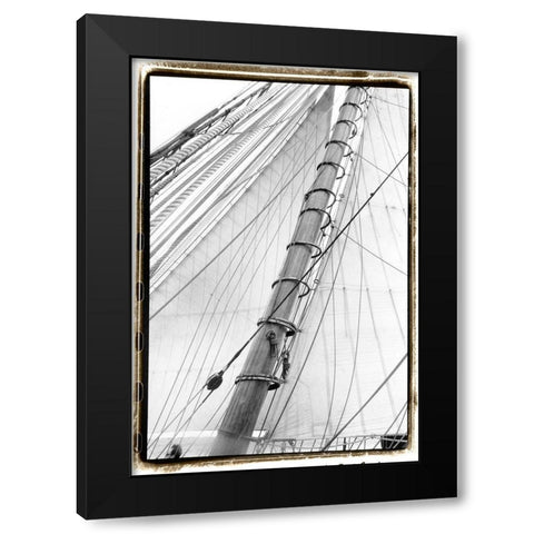 Set Sail VI Black Modern Wood Framed Art Print with Double Matting by DeNardo, Laura