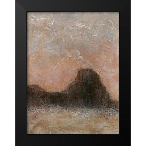 Misty Morning Mesa I Black Modern Wood Framed Art Print by Stramel, Renee W.