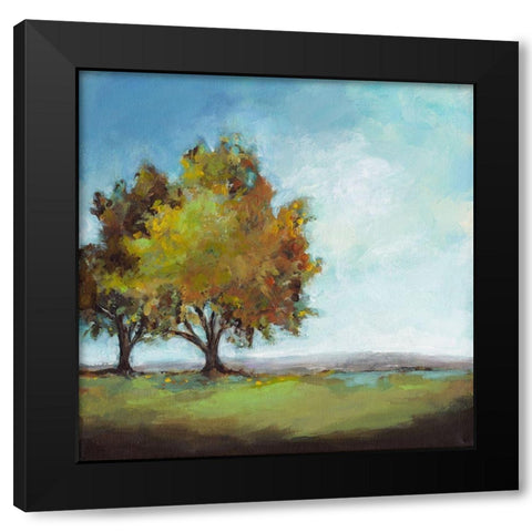 Waiting For Fall I Black Modern Wood Framed Art Print with Double Matting by Long, Christina