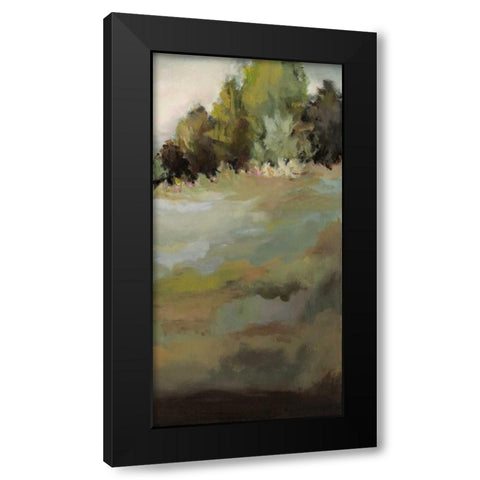 The Trail of Her Heart II Black Modern Wood Framed Art Print with Double Matting by Long, Christina