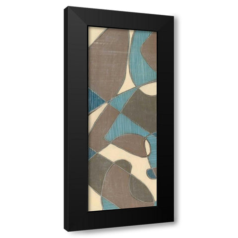 Muted Mod I Black Modern Wood Framed Art Print with Double Matting by Goldberger, Jennifer