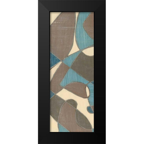 Muted Mod I Black Modern Wood Framed Art Print by Goldberger, Jennifer