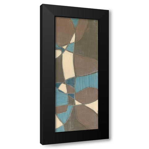 Muted Mod II Black Modern Wood Framed Art Print with Double Matting by Goldberger, Jennifer