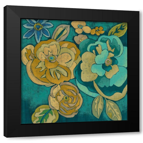 Trousseau Chintz III Black Modern Wood Framed Art Print by Zarris, Chariklia