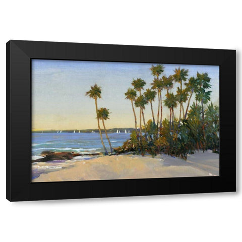 Distant Shore I Black Modern Wood Framed Art Print by OToole, Tim