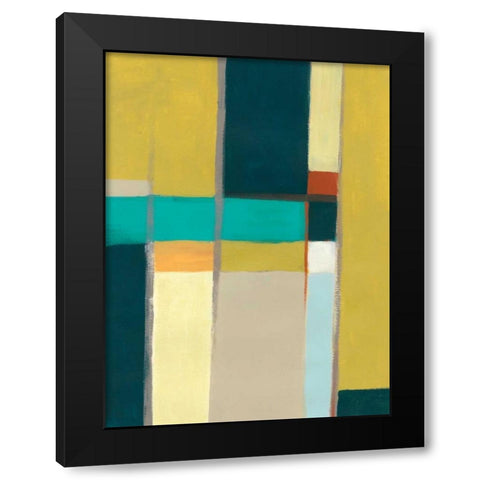 Urban Reflections I Black Modern Wood Framed Art Print by Vess, June Erica