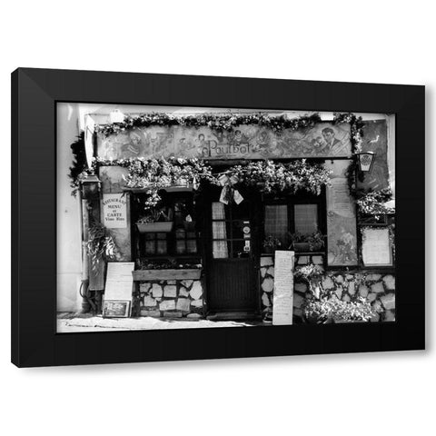 Cafe Charm, Paris II Black Modern Wood Framed Art Print with Double Matting by DeNardo, Laura