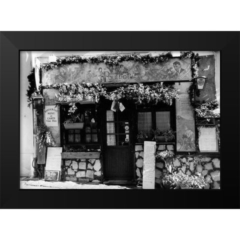 Cafe Charm, Paris II Black Modern Wood Framed Art Print by DeNardo, Laura