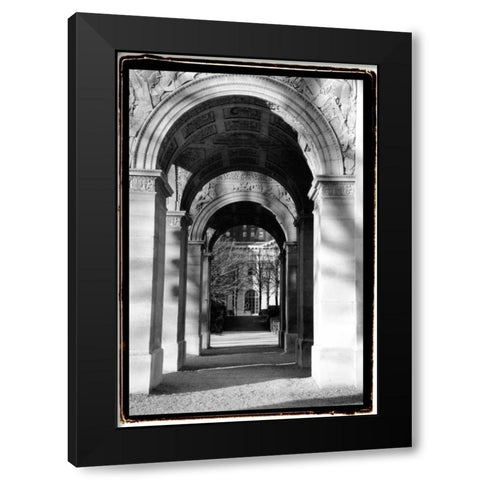 Parisian Archways I Black Modern Wood Framed Art Print by DeNardo, Laura