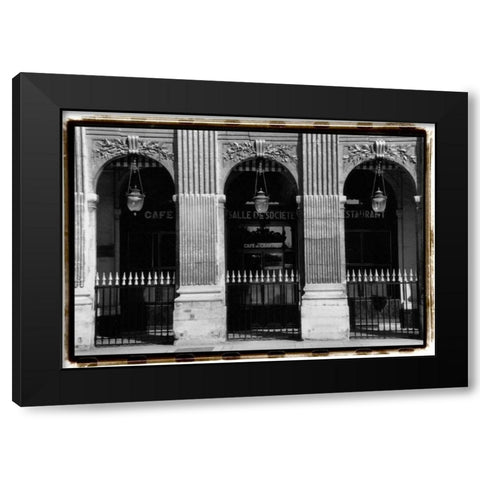 Parisian Archways III Black Modern Wood Framed Art Print with Double Matting by DeNardo, Laura