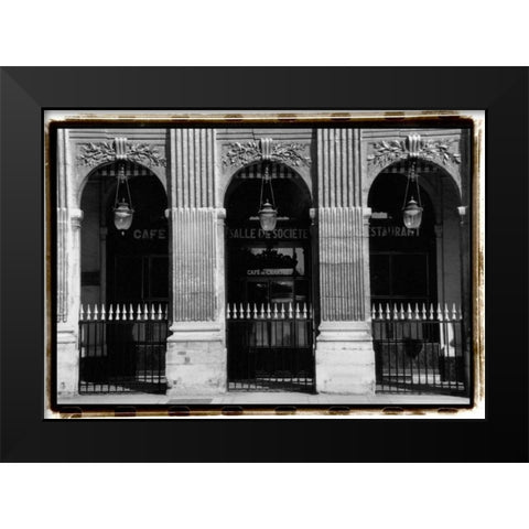 Parisian Archways III Black Modern Wood Framed Art Print by DeNardo, Laura