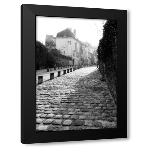 Parisian Walkway II Black Modern Wood Framed Art Print with Double Matting by DeNardo, Laura