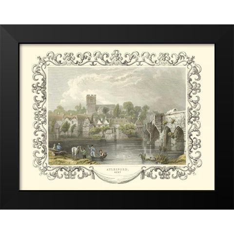 Aylesford Black Modern Wood Framed Art Print by Tombleson