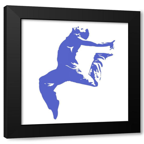 In Motion V Black Modern Wood Framed Art Print with Double Matting by Harper, Ethan