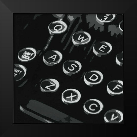 Graphic Type III Black Modern Wood Framed Art Print by Meagher, Megan