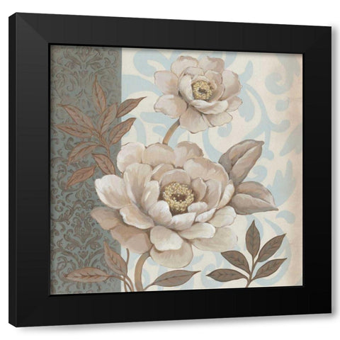 Small Parisian Peony II Black Modern Wood Framed Art Print by OToole, Tim