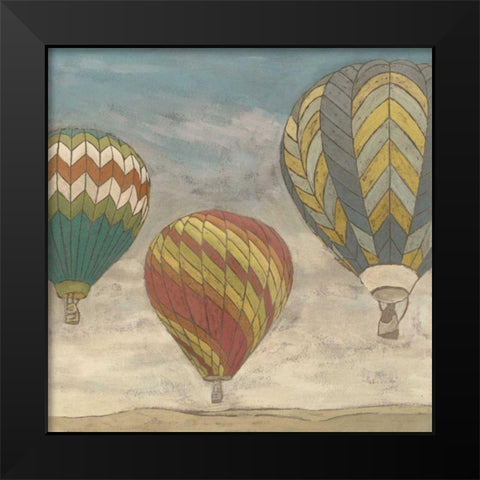 Up in the Air II Black Modern Wood Framed Art Print by Meagher, Megan