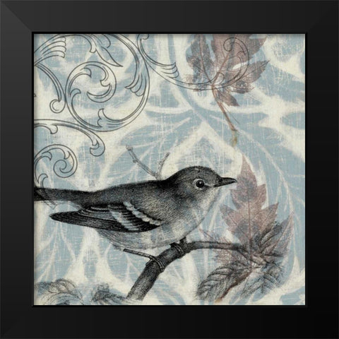 Autumn Songbird I Black Modern Wood Framed Art Print by Goldberger, Jennifer